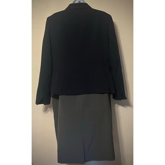 NWT 2PC Le Suit Blazer & Dress Size 12 Woman's Blue & Grey outfit - Picture 5 of 16